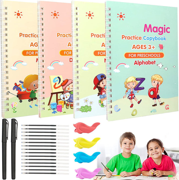 CHILDREN'S MAGIC COPYBOOKS -  SET OF 4
