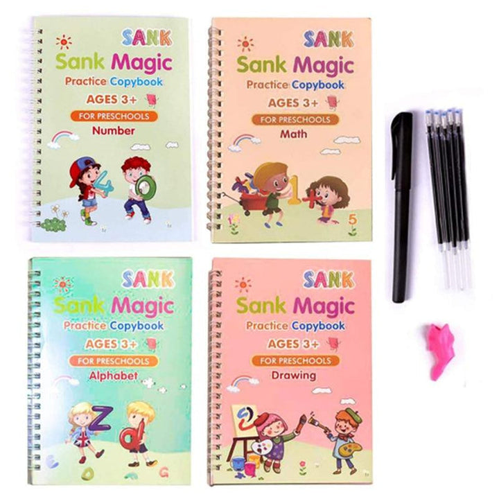 CHILDREN'S MAGIC COPYBOOKS -  SET OF 4